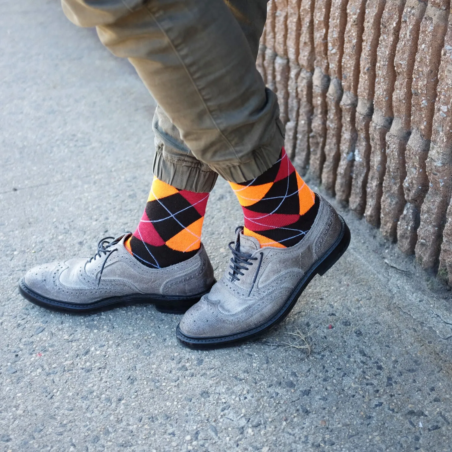 12 Pairs Assorted Argyle Casual Dress Socks
