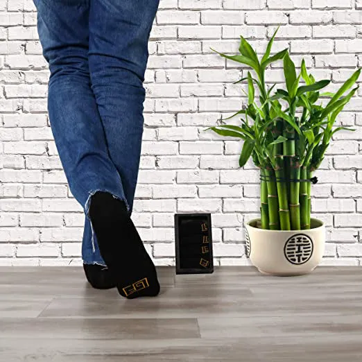 5-Pairs: No Show Bamboo Socks for Men