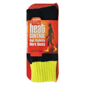 Adults Premium Heat Control Socks, Hi-Vis Yellow