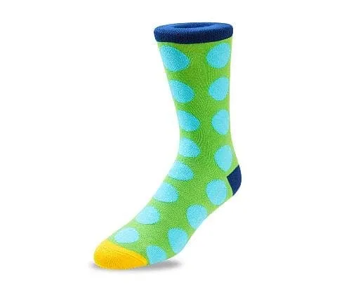 Aqua & Spots  - Bamboo Socks