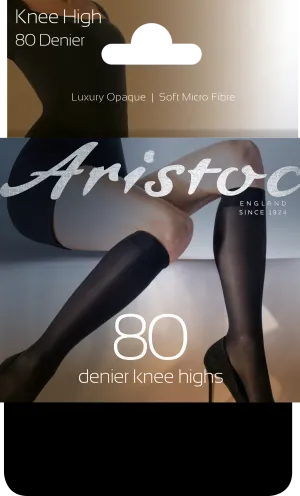 Aristoc Luxury Opaque Soft Microfibre Knee High Socks 80 Denier