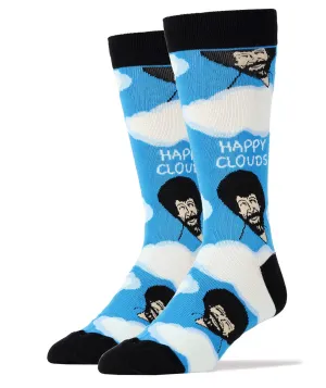 Bob Ross Happy Clouds Socks (Men's)