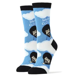 Bob Ross Happy Clouds Socks (Women's)