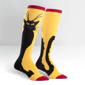 Chat Noir Knee High Socks (Women's)