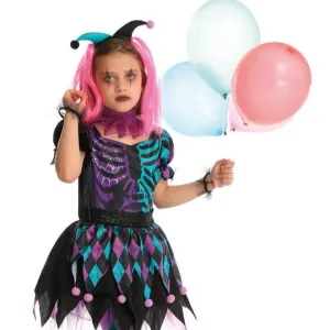 Child Skeleton clown costume