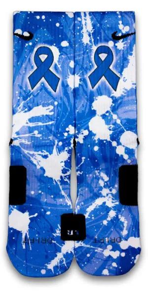 Colon Cancer Custom Elite Socks