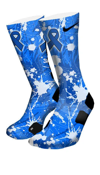 Colon Cancer Custom Elite Socks