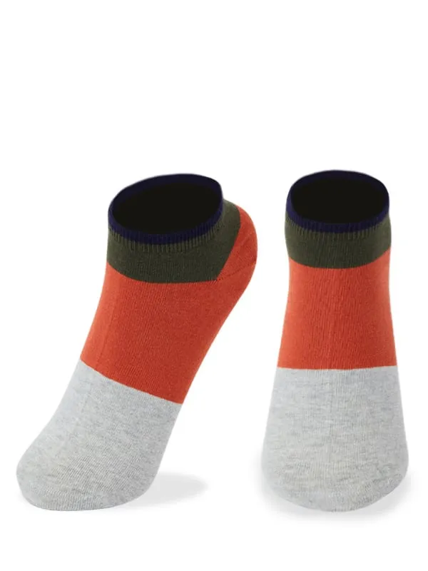 Color Block Ankle Socks