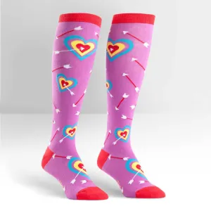 Cupid Bullseye Knee High Socks (Women's)