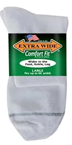 Extra Wide Diabetic Socks