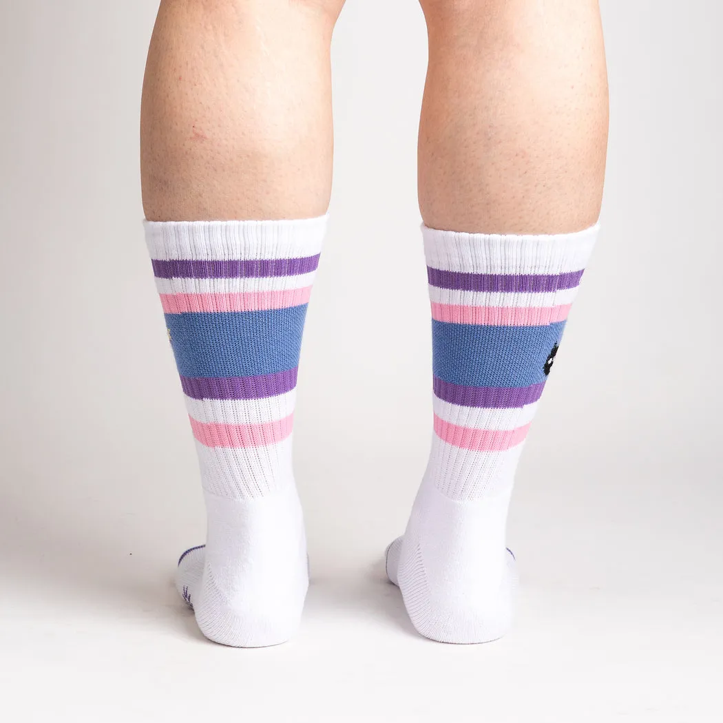 Feline Fine as Hell Unisex Athletic Crew Socks