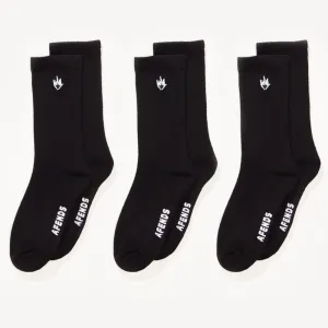 FLAME SOCKS 3 PACK