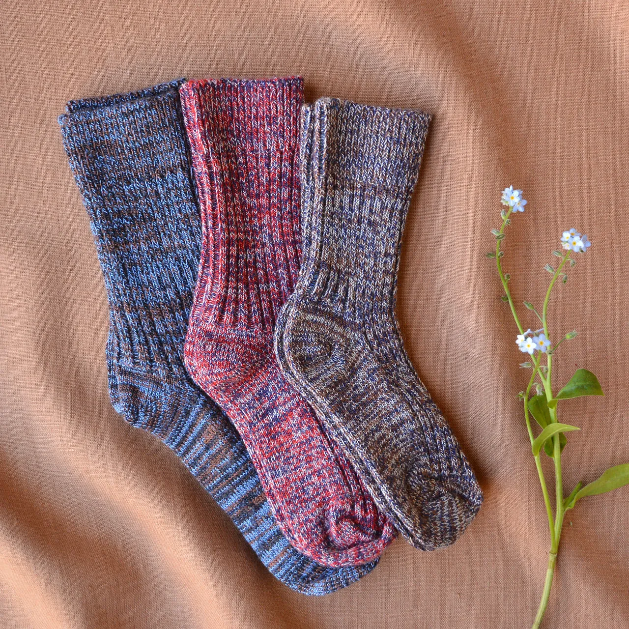 FUB Merino Wool Socks - Thick Melange Knit (Kids 29-36) *Last Ones