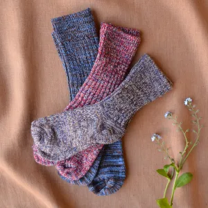 FUB Merino Wool Socks - Thick Melange Knit (Kids 29-36) *Last Ones