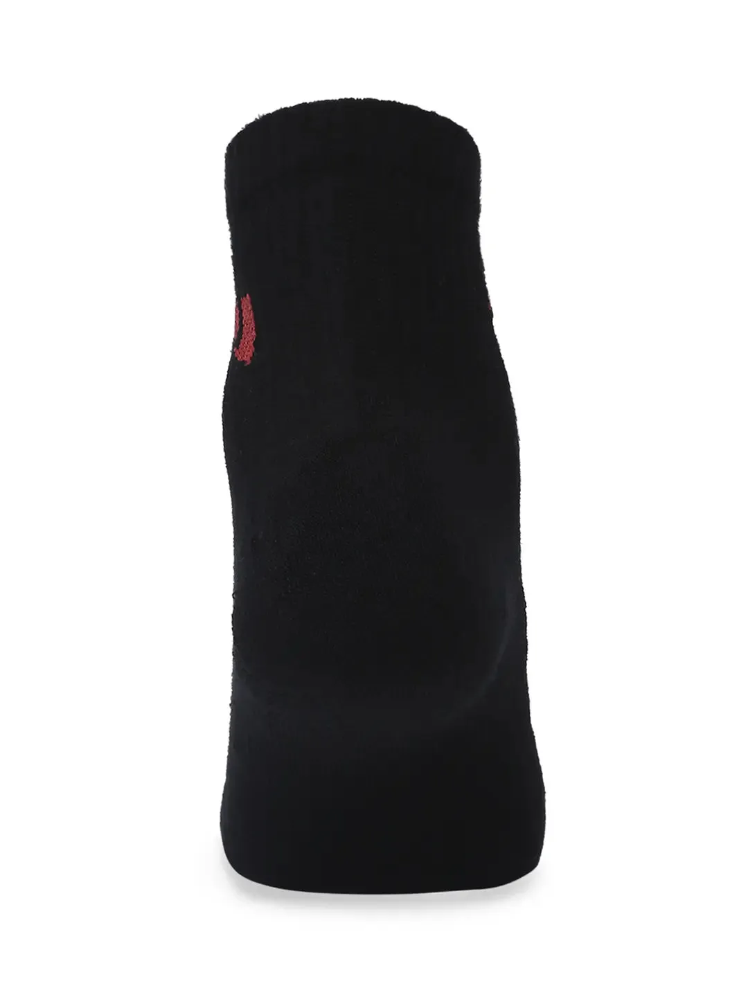 Men Grey Melange & Black Cotton Blend Ankle Length Socks - Pack Of 2 - Underjeans By Spykar