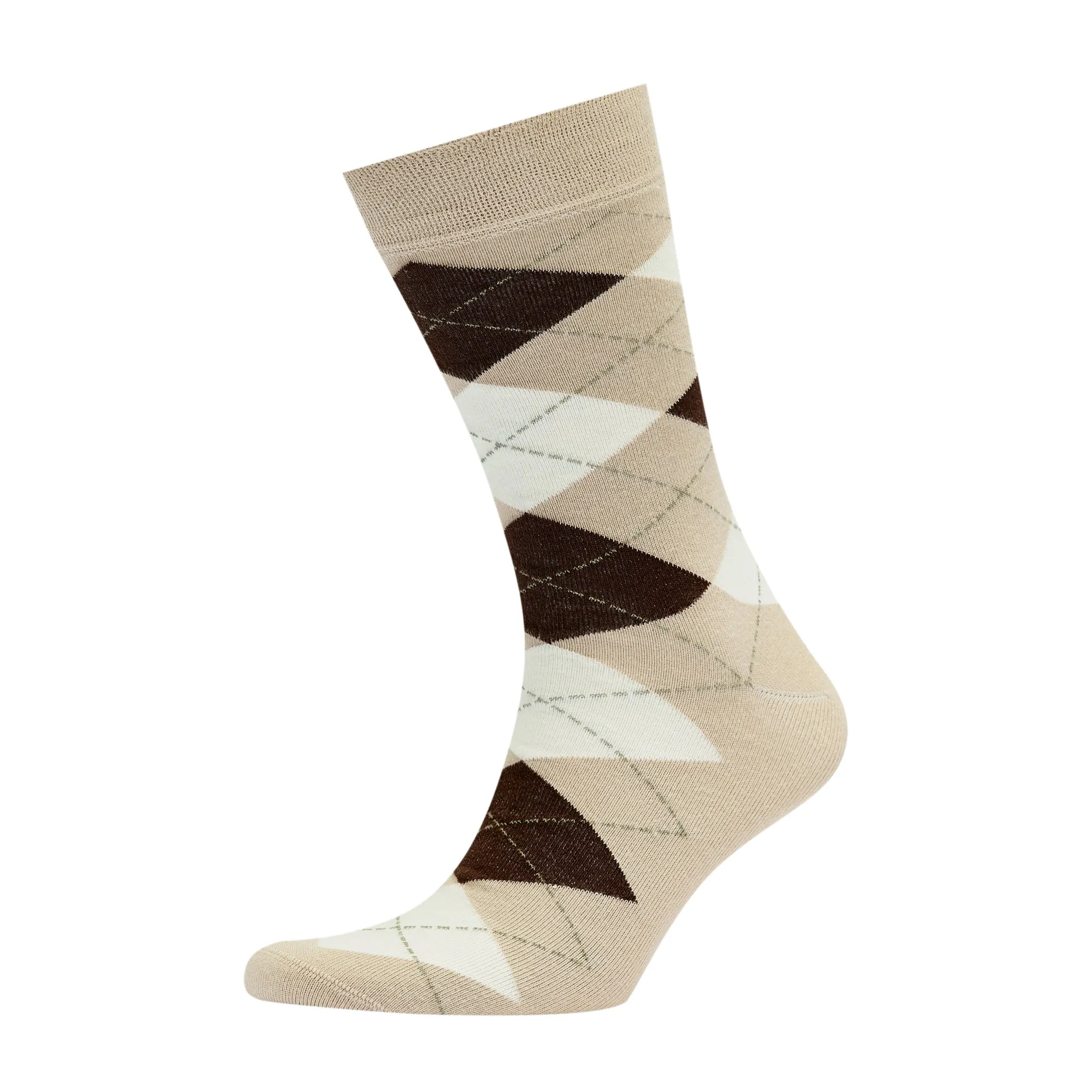 Men's Bamboo Dress Socks • Argyle Pack of 1/3/5 Pairs • Camel Khaki
