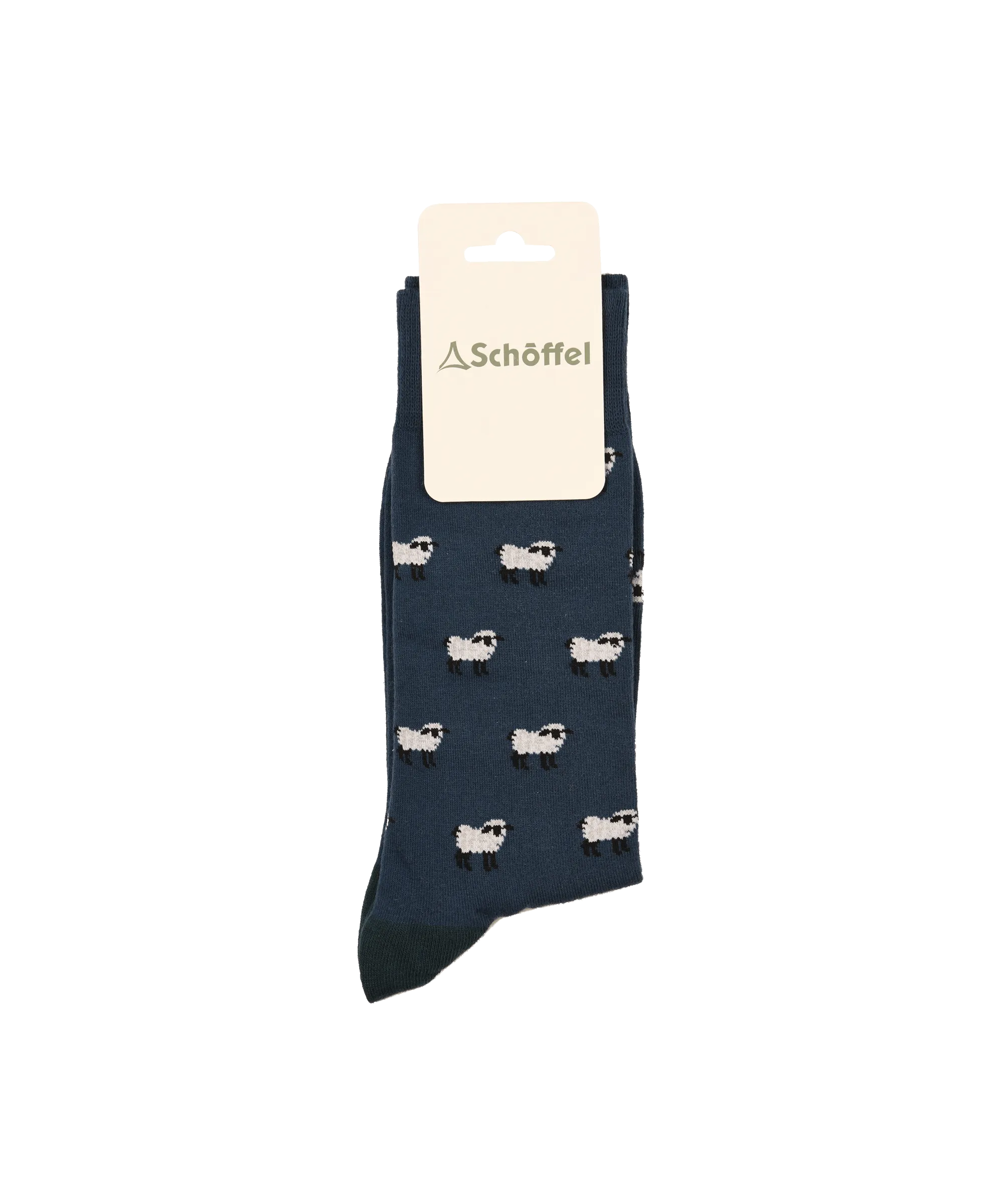 Men's Cotton Socks - Blue Sheep