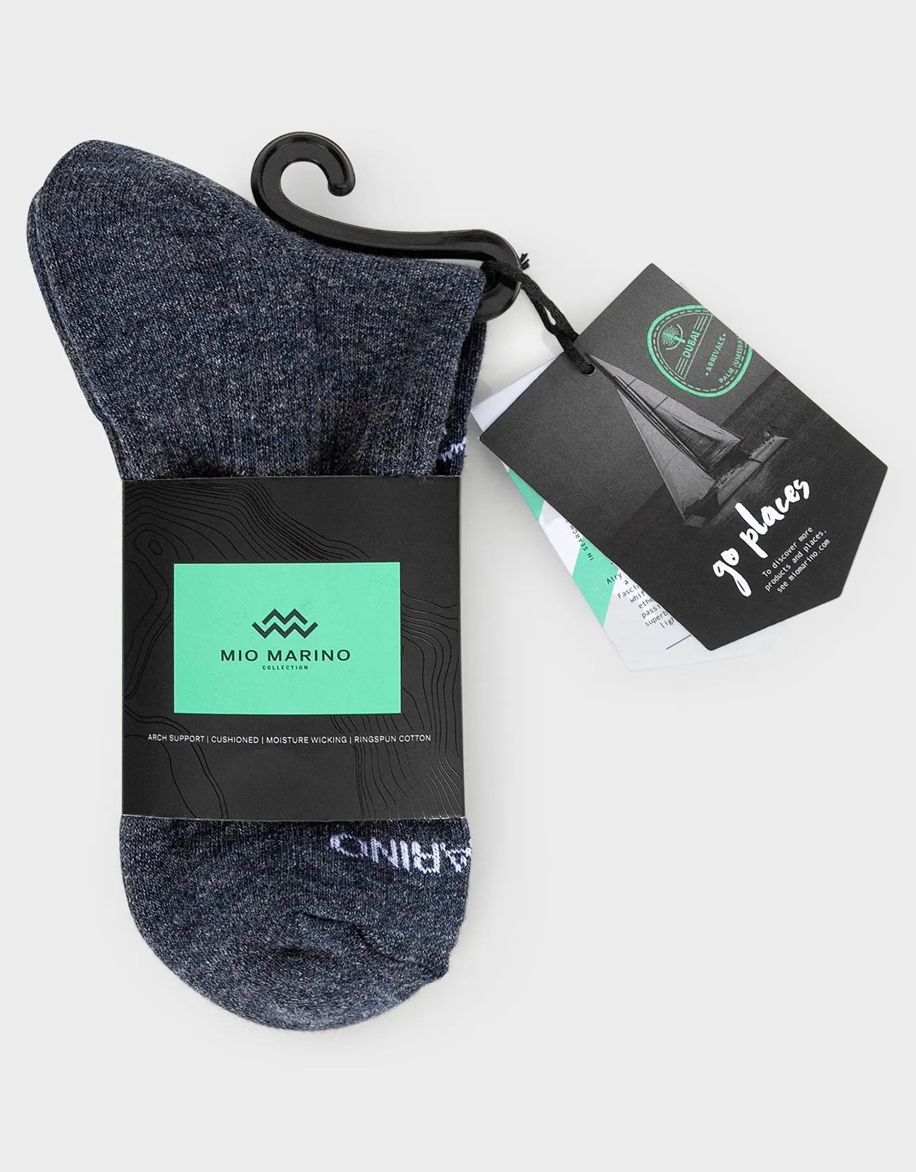 Men's Moisture Control Athletic Crew Socks - 3 pack