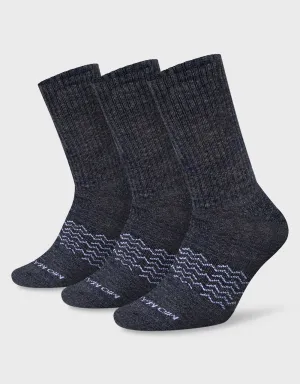 Men's Moisture Control Athletic Crew Socks - 3 pack