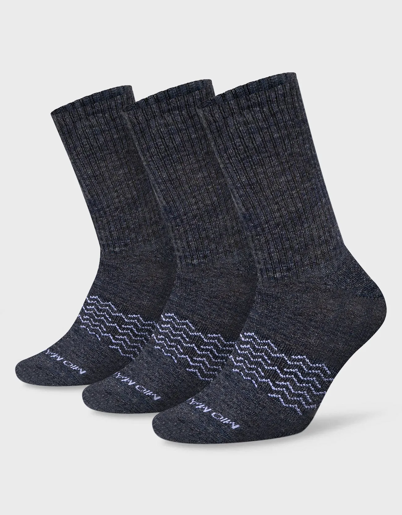 Men's Moisture Control Athletic Crew Socks - 3 pack