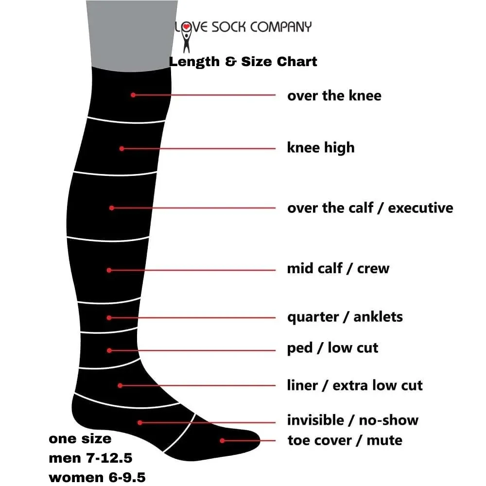 Men's Navy Blue Over The Calf Dress Socks Love Sock Company Knee High Chevron (M)