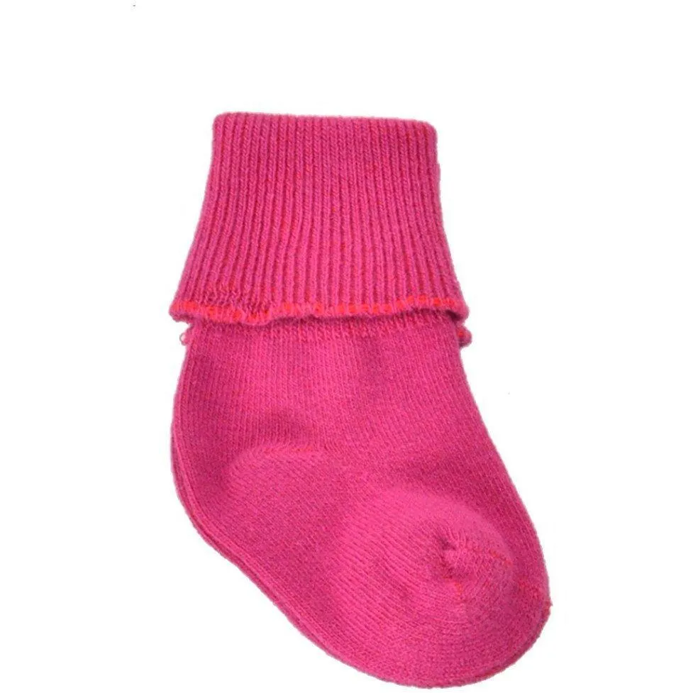 Newborn Unisex Booties, Combed Cotton Turn-Cuff Socks, Ultra Soft Infant Socks