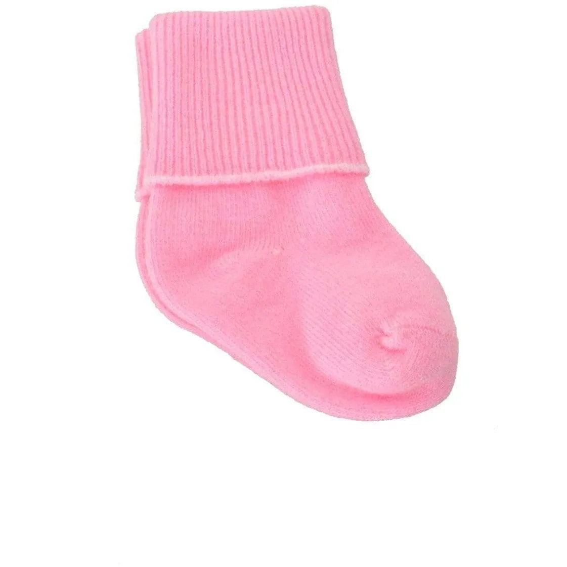 Newborn Unisex Booties, Combed Cotton Turn-Cuff Socks, Ultra Soft Infant Socks