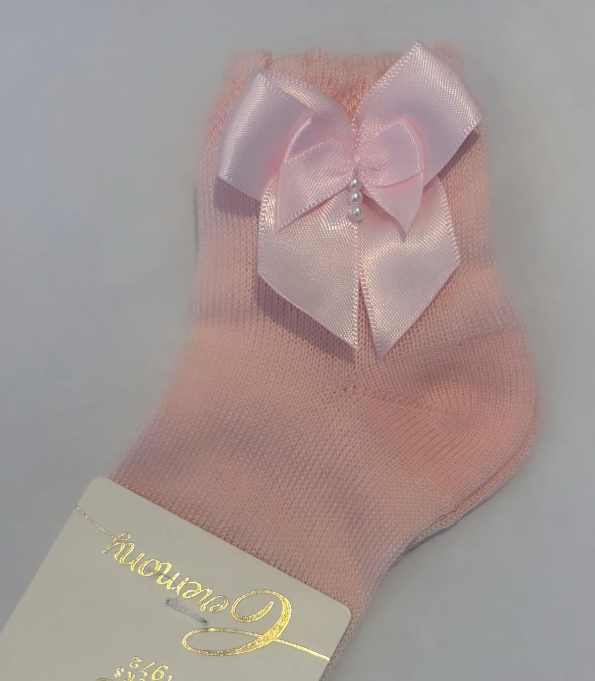 Pink White JC Socks 32634