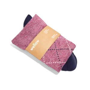 Plum Twist Argyle