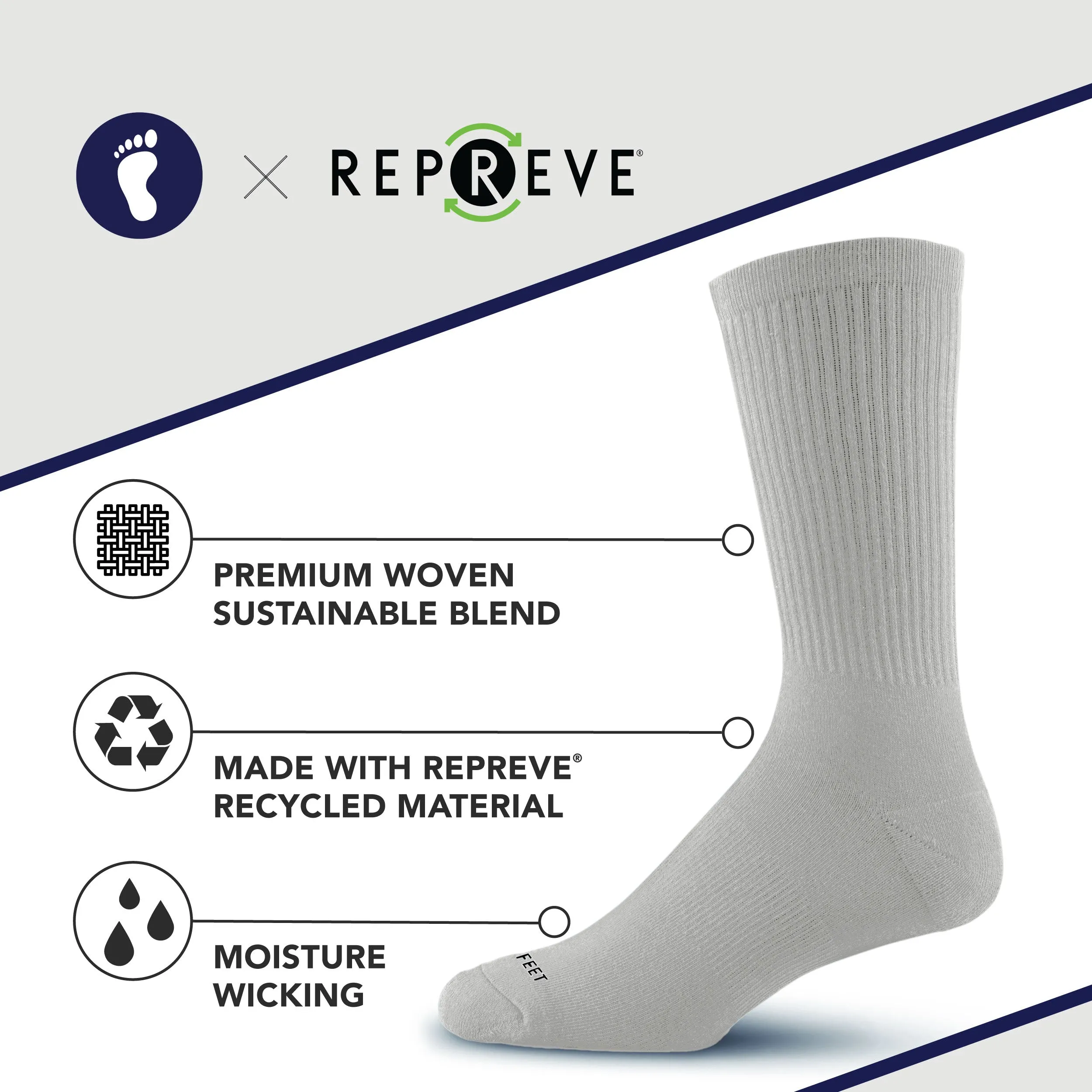 Premium Crew Socks Grey