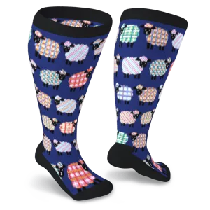 Quilted Sheep Non-Binding Diabetic Socks