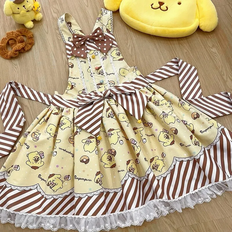 Sanrio Pom-Pom-Purin Character Lolita Dress Set