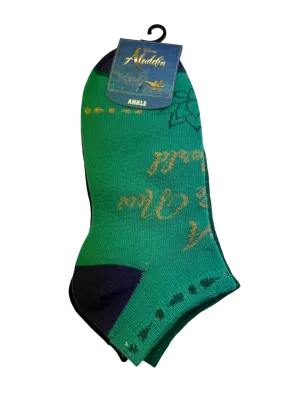 Socks Aladdin 3pk Ankle Size 5-10