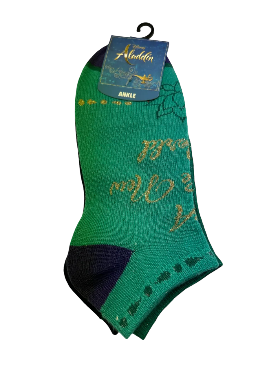 Socks Aladdin 3pk Ankle Size 5-10