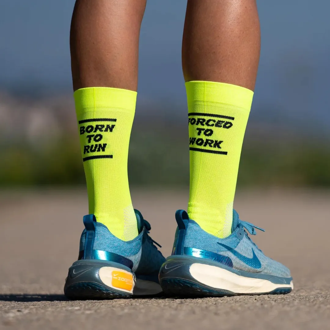 Sporcks - Running Sock - Born To Run Yellow