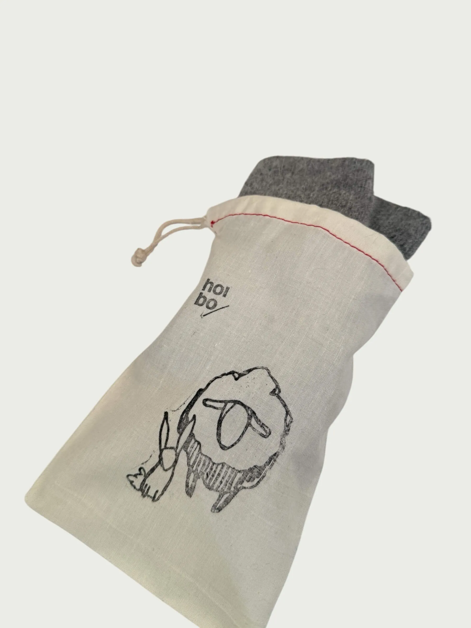 Tibetan Wool Sock, Grey
