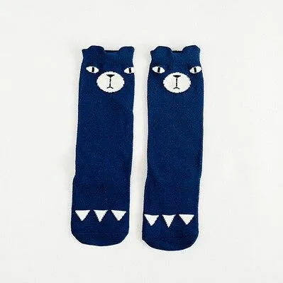 Unisex Baby Knee High Animal Cartoon Soft Cotton Socks