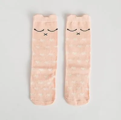 Unisex Baby Knee High Animal Cartoon Soft Cotton Socks
