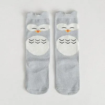 Unisex Baby Knee High Animal Cartoon Soft Cotton Socks