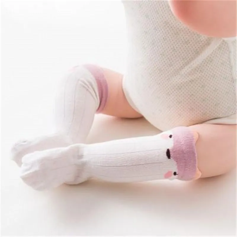 Unisex Baby Knee High Animal Cartoon Soft Cotton Socks