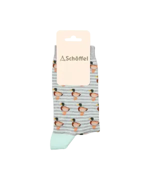 Women's Cotton Socks - Mint Duck